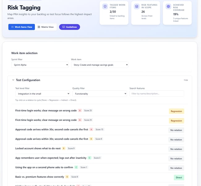 Risk Tagging - Execution Risk Tagging - Execution