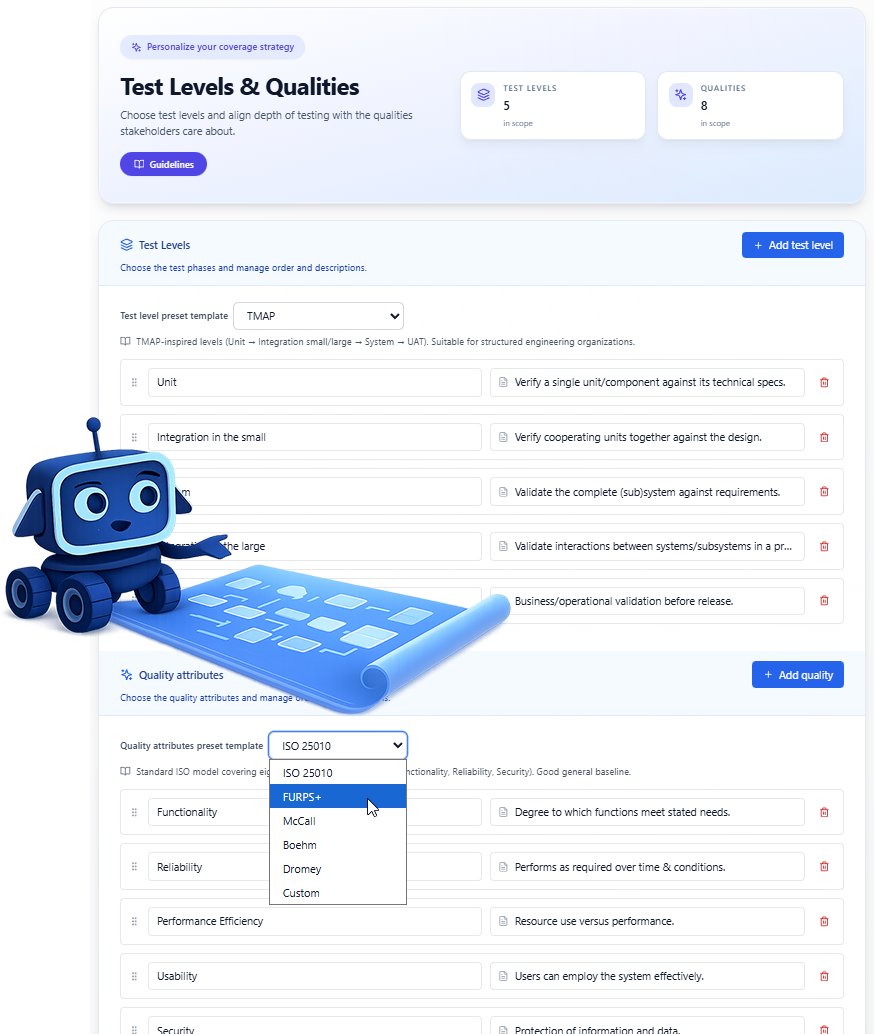 TestLevelsAndQualities - V3-1